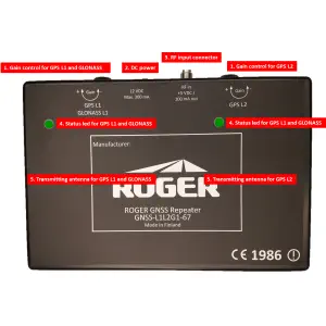 Repetidor GPS L1 y L2 de Roger GPS distribuido por AN Consult