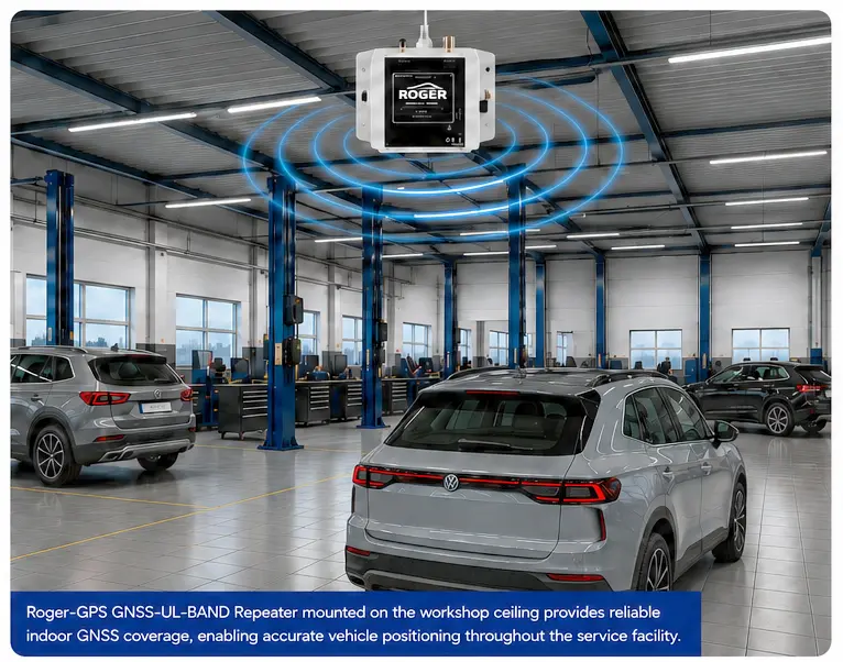 Concesionario y taller con cobertura GNSS